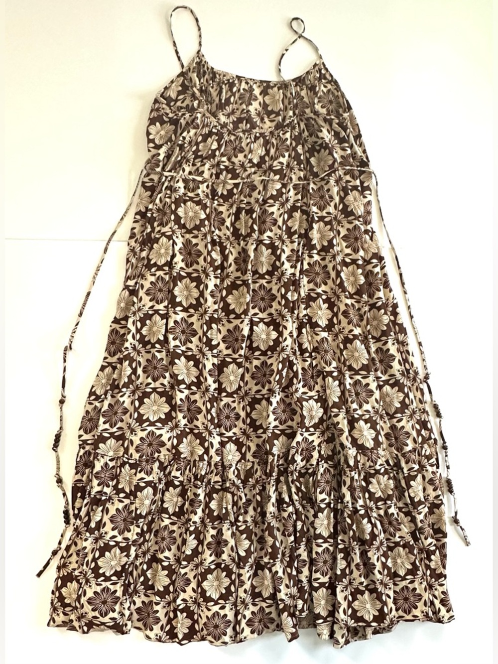 J.Crew Caspia Dress in Chocolate Floral Crepe de Chine | XL | NWT - Picture 9 of 15